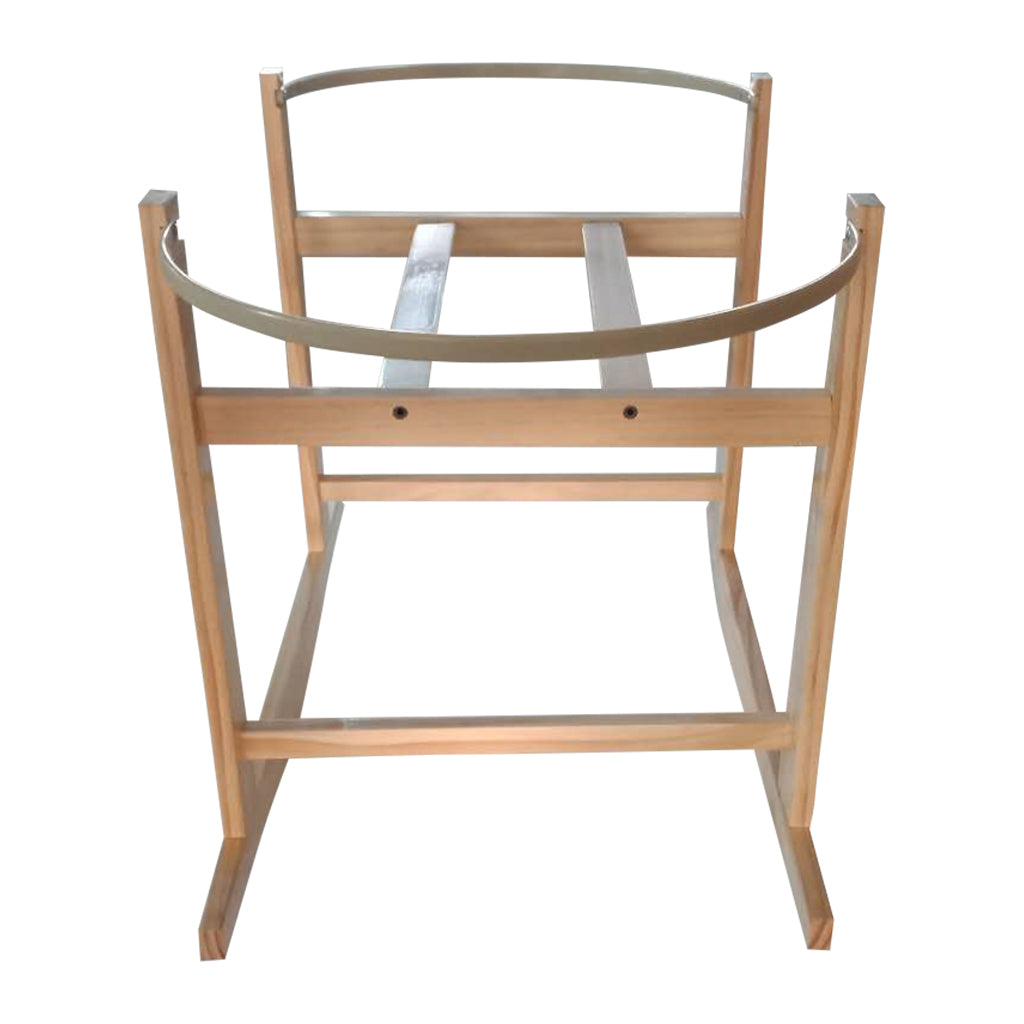 Dark wood fashion moses basket stand