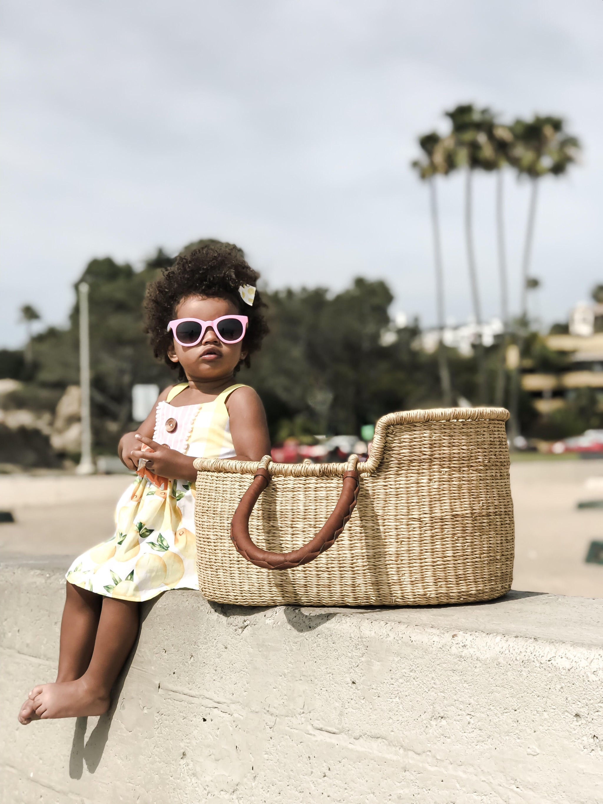 Handmade purchases Natural Basket, Doll Bed, Playtime Doll Basket